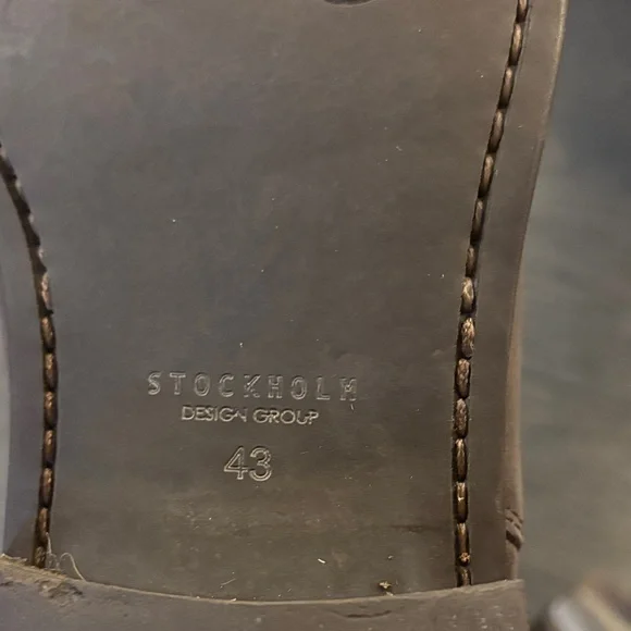 Stockholm Men's Brown Leather Boots 43 - Picture 3 of 6